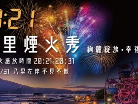 長達 10 分鐘煙火閃耀八里左岸！模擬煙火搶先看 爵士樂團表演迎 2021！