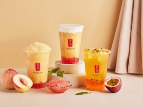 水果珍珠第四彈!貢茶「水蜜桃寶石」系列新品,冰沙或奶蓋隨意搭!9/2-9/4每杯折10元、9/17-9/21第二杯半價!