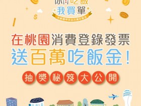 桃園振興加碼「你吃飯.我買單」餐飲消費整單免費!登錄發票最高抵2000,再抽街口幣500元!