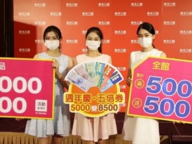 百貨公司五倍券優惠,新光三越首波週年慶,台北南西、台中中港、高雄三多店五倍券最多放大8.5倍!