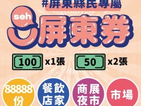 【2021屏東券】登記/領取使用方式/合作店家一次看！200元面額免費抽，縣民可直接登錄！