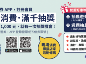 農遊券APP加碼抽獎:發票滿千登錄辦法/合作店家、第二波農遊券抽獎方式一次看!