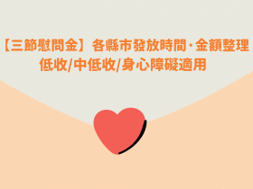 【三節慰問金】各縣市發放時間、金額整理!低收/中低收/身心障礙適用(111年)