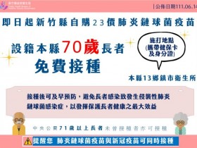 【2022肺炎鏈球菌疫苗】公費免費施打!全台診所預約/施打資格整理
