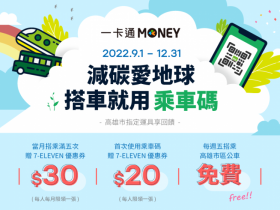 【2022高雄公車優惠】 一卡通/icash Pay乘車碼免費搭/回饋活動一次看