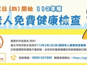 【112年台北市老人健檢免費】預約系統/檢查項目/名額/醫院名單一次看!