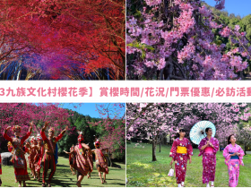 【2023九族文化村櫻花季】賞櫻時間/花況/門票優惠/必訪活動整理