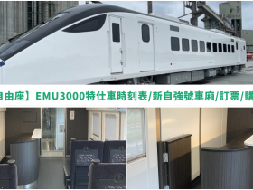 【台鐵自由座】EMU3000特仕車時刻表/新自強號車廂/訂票/購買方式