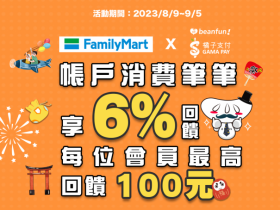 【2023全家橘子支付回饋6%】8月支付優惠、帳戶儲值方式一次看!