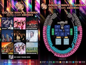 【Golden Wave in Taiwan演唱會】時間地點/票價/購票售票，高雄體育館登場！