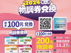 【台中物調券第二波】2024發放時間地點/領取使用店家/期限整理