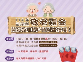 【2025重陽禮金】各縣市114老人敬老金發放時間/領取方式一次看!