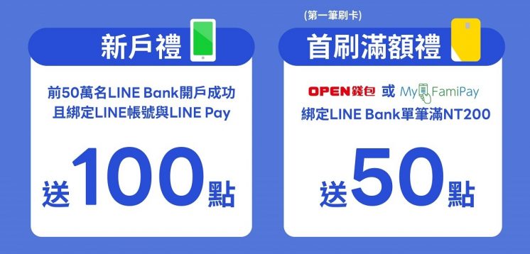 LINE Bank新戶禮.首刷禮