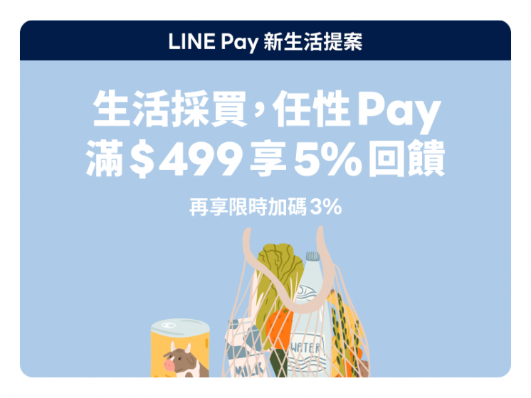 指定傳統市場/超市/生活百貨 x LINE Pay