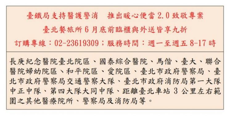 台鐵局醫護優惠