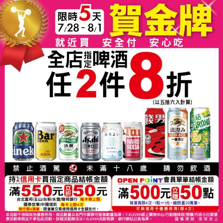 7-ELEVEN_賀金牌_內容