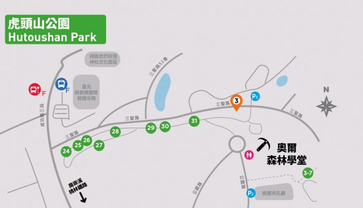 虎頭山公園地圖
