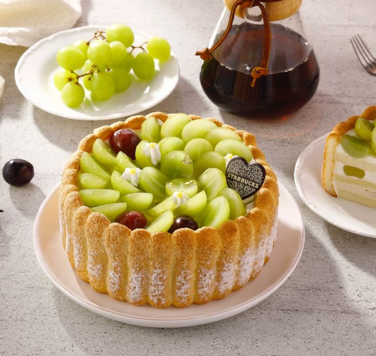 星巴克母親節蛋糕-葡萄蘋果夏洛特蛋糕
