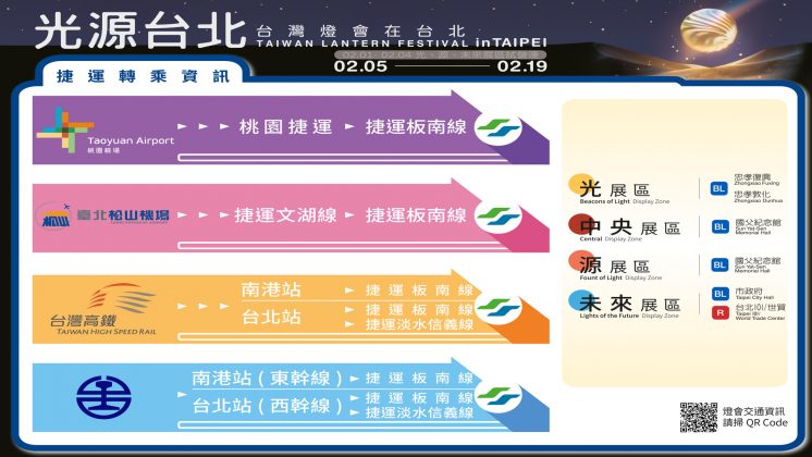 台灣燈會轉乘捷運交通資訊