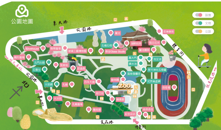 新竹公園地圖