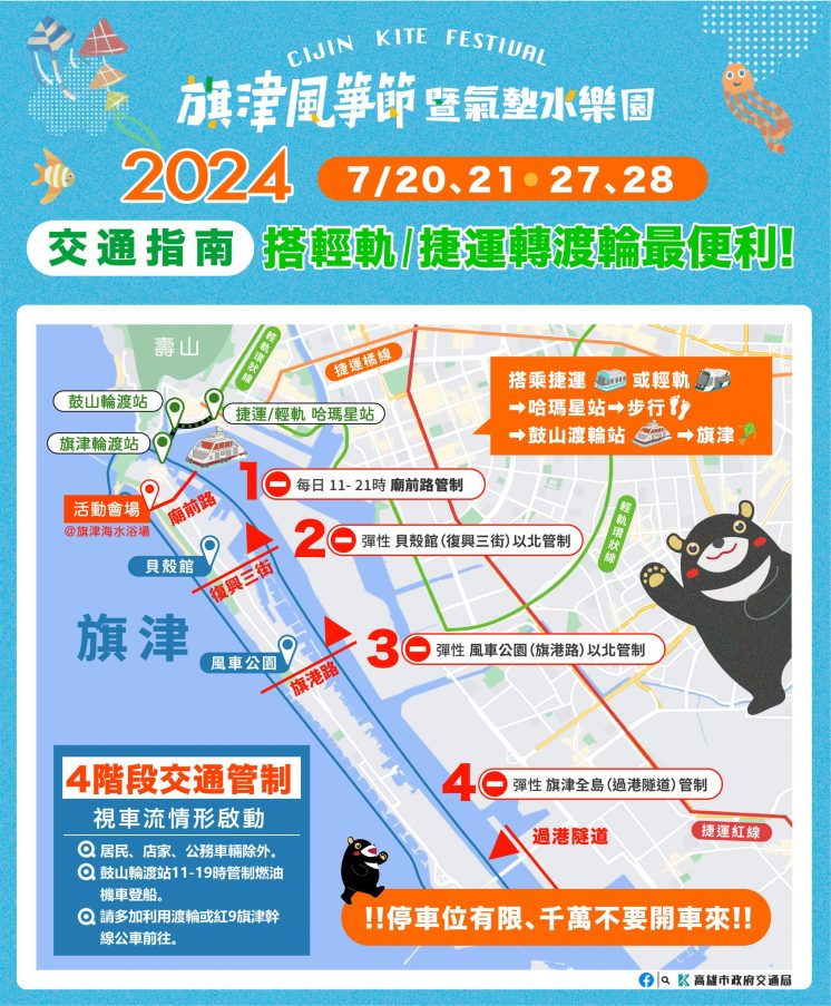 2024旗津風箏節交通