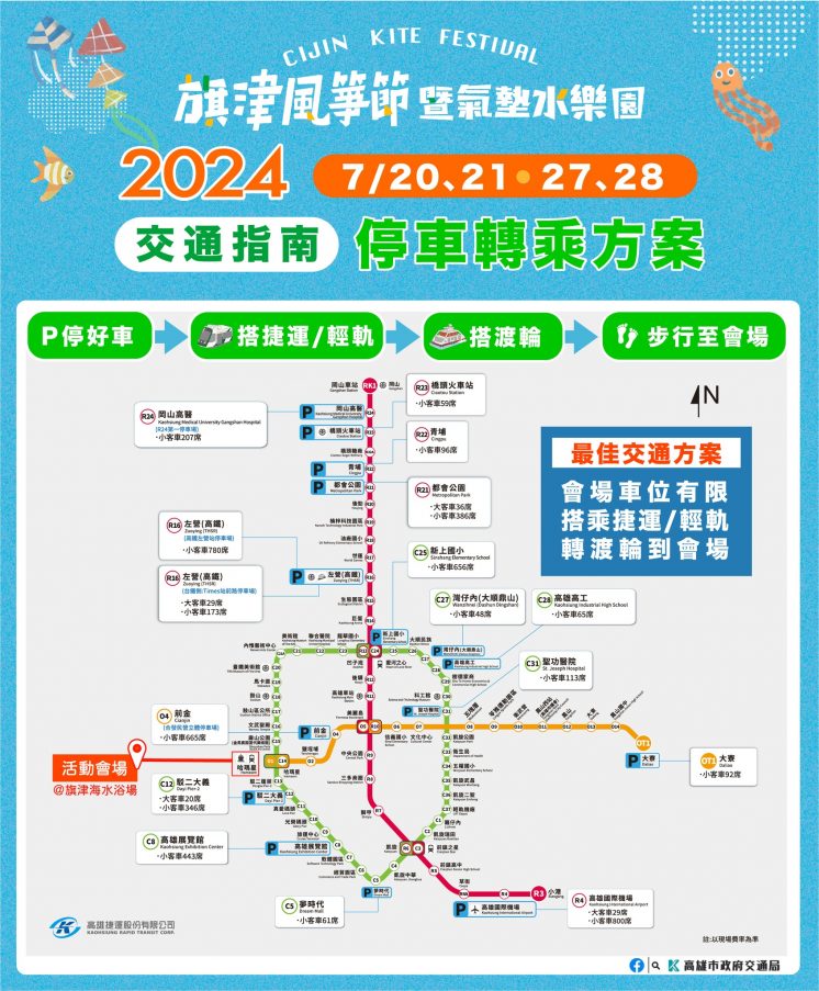 2024旗津風箏節交通