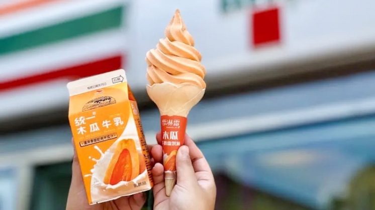 7-11木瓜牛乳霜淇淋