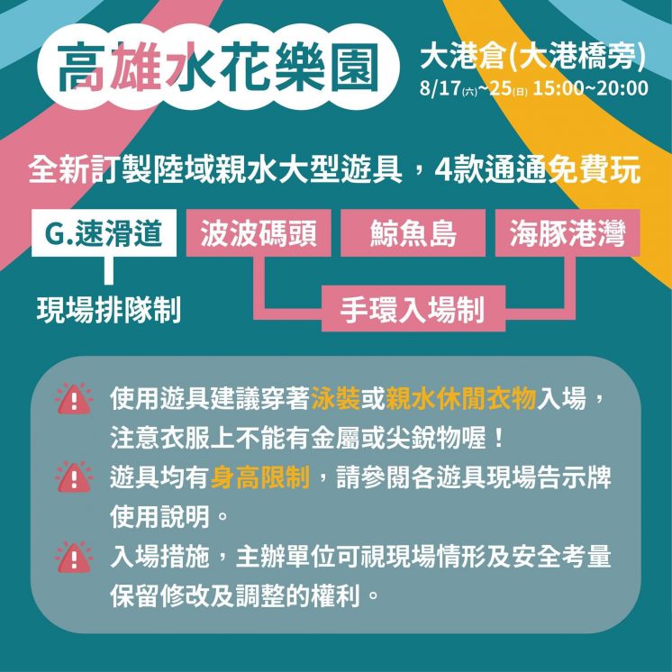 高雄海洋派對水花樂園入場方式