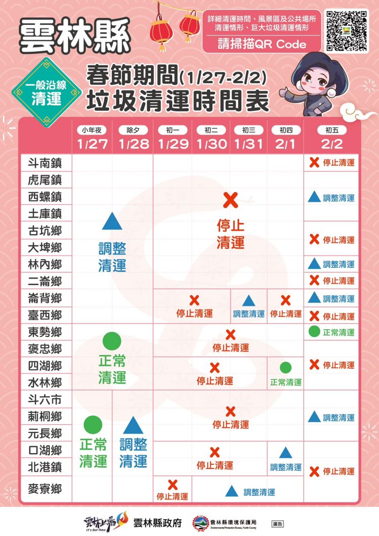 2025雲林過年垃圾車