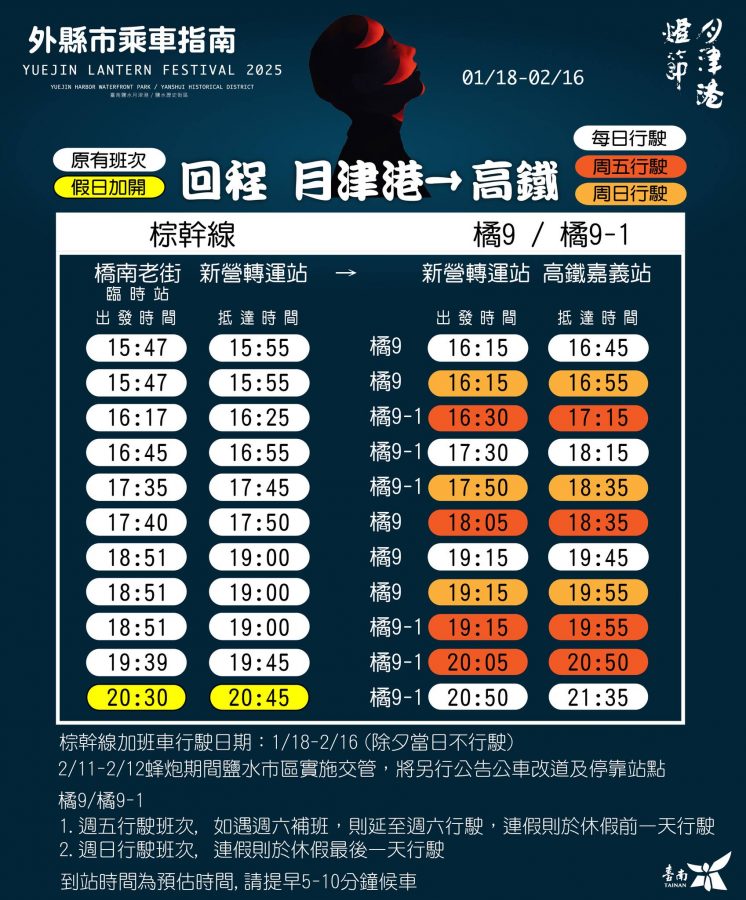 2025月津港燈節交通