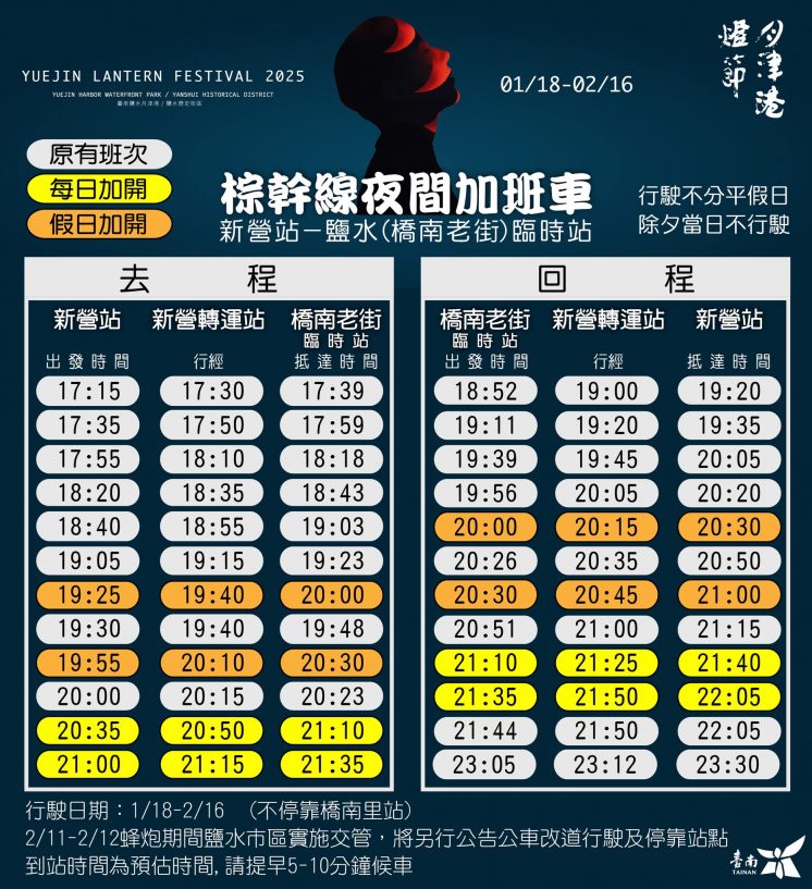 2025月津港燈節交通