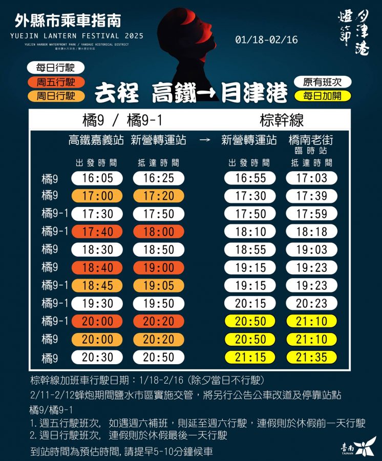 2025月津港燈節交通