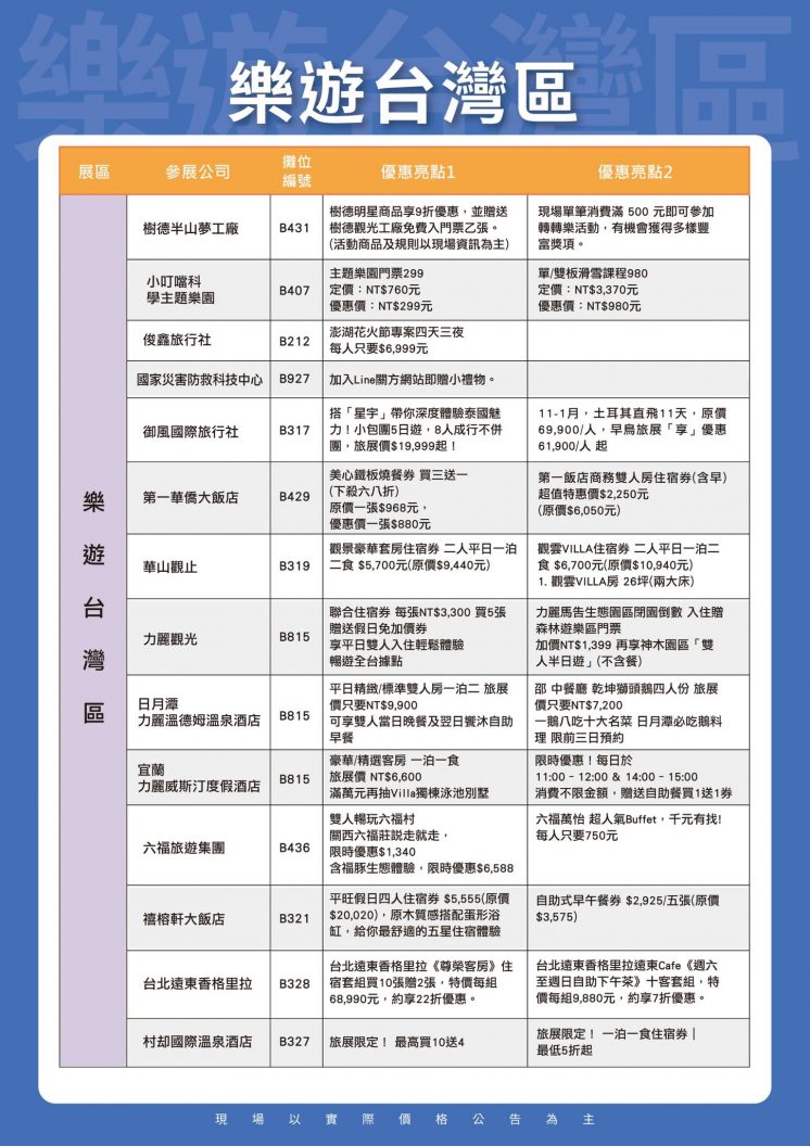 2025台北旅展_優惠