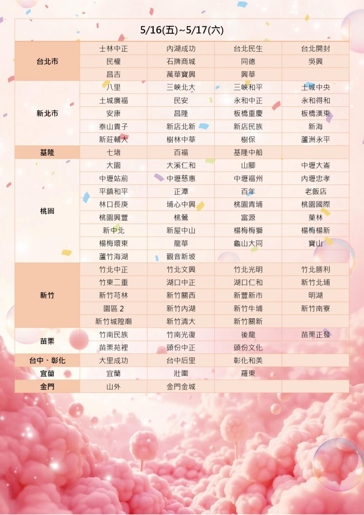CoCo都可優惠_門市活動時間表