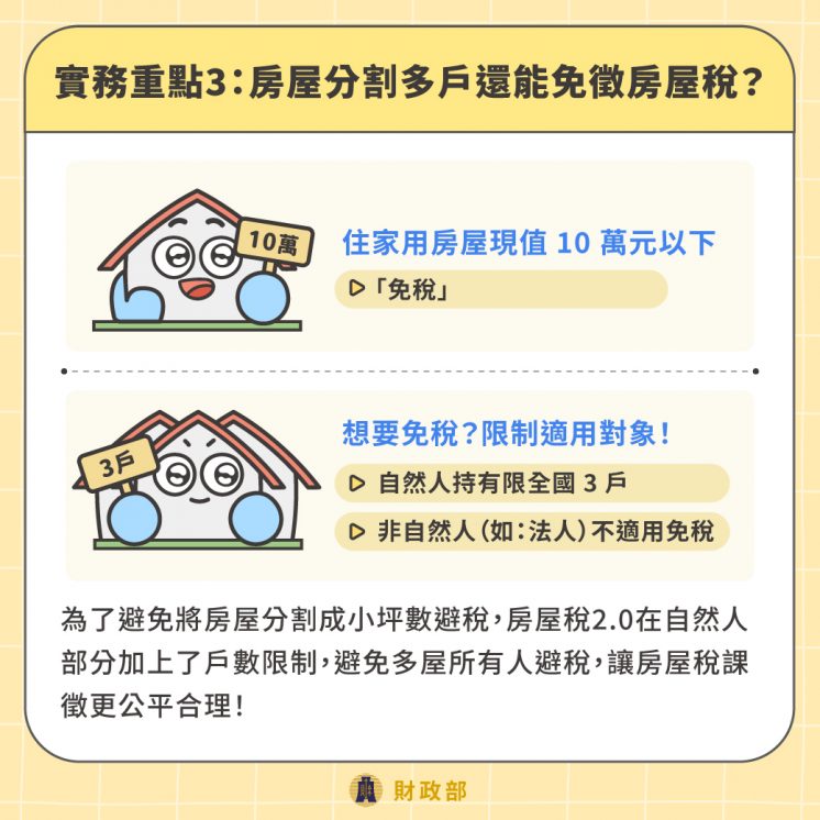 房屋稅免稅條件