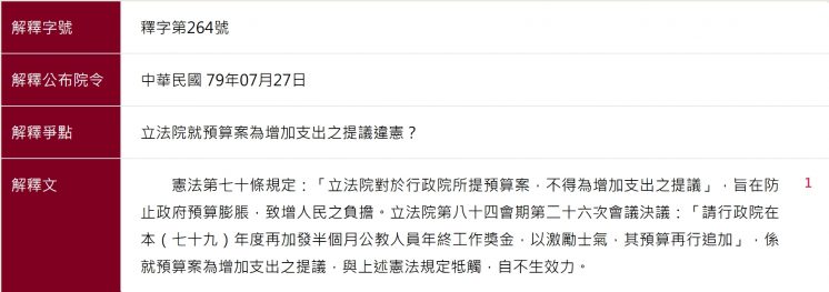 普發一萬憲法違憲條文_264釋字