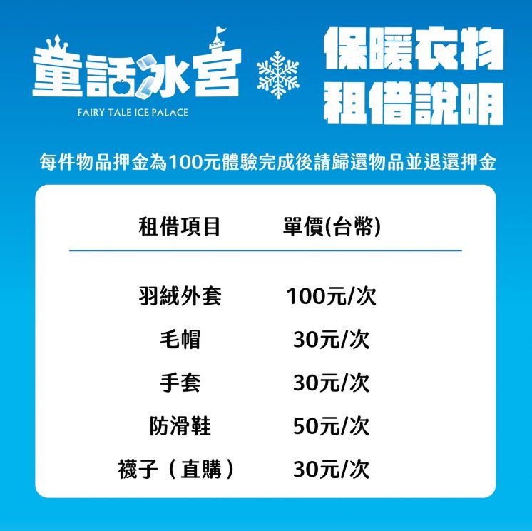 2025屏東夏日狂歡祭衣物租借價格表