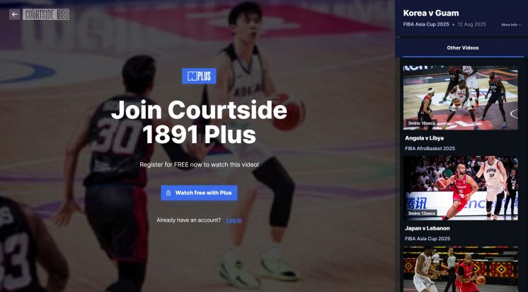 Courtside 1891亞洲盃直播