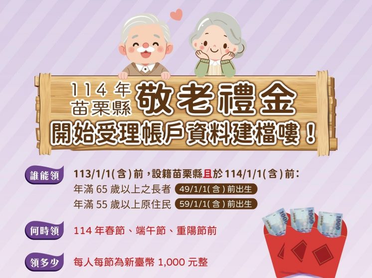 2025重陽敬老金