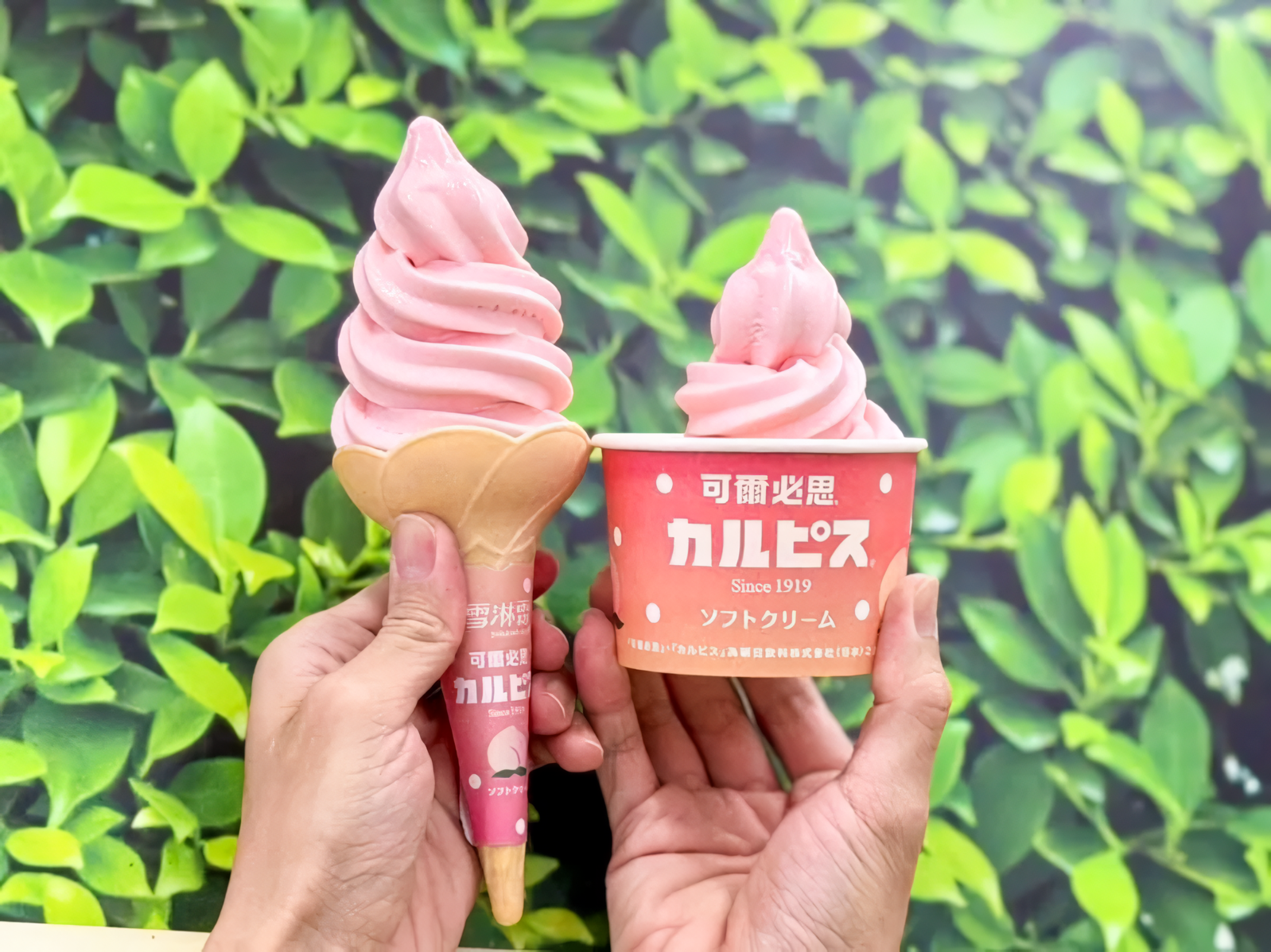 水蜜桃可爾必思霜淇淋