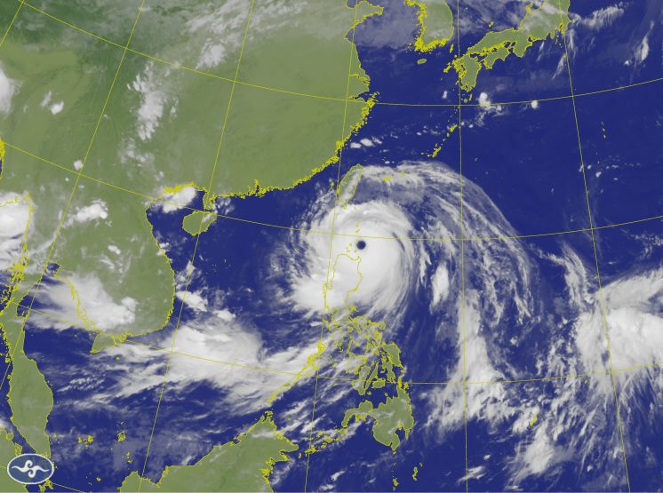 樺加沙颱風衛星雲圖