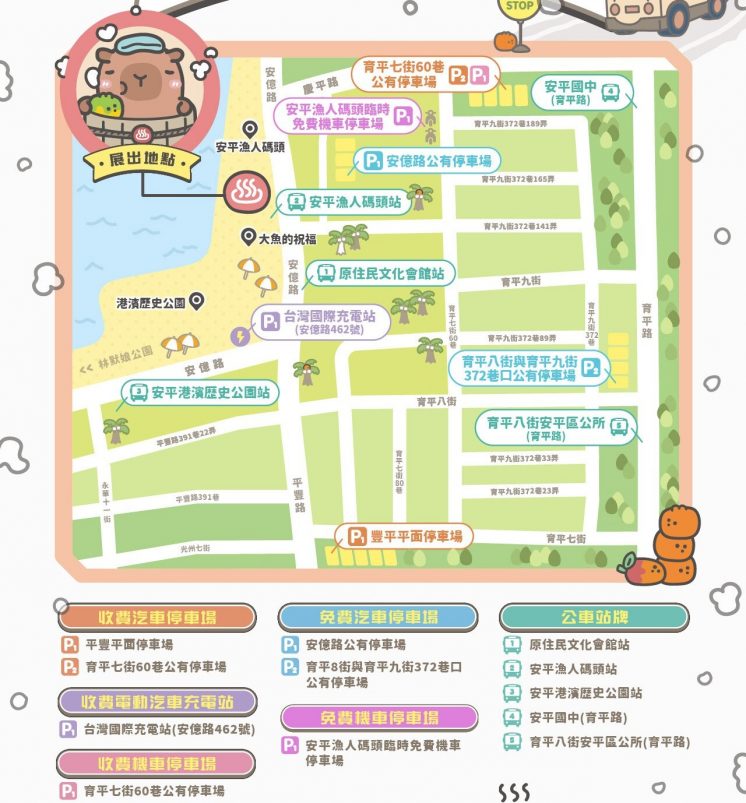 台南安平漁港周邊交通