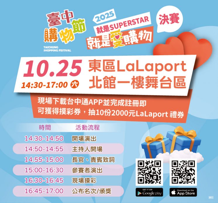 2025台中購物節摸彩活動