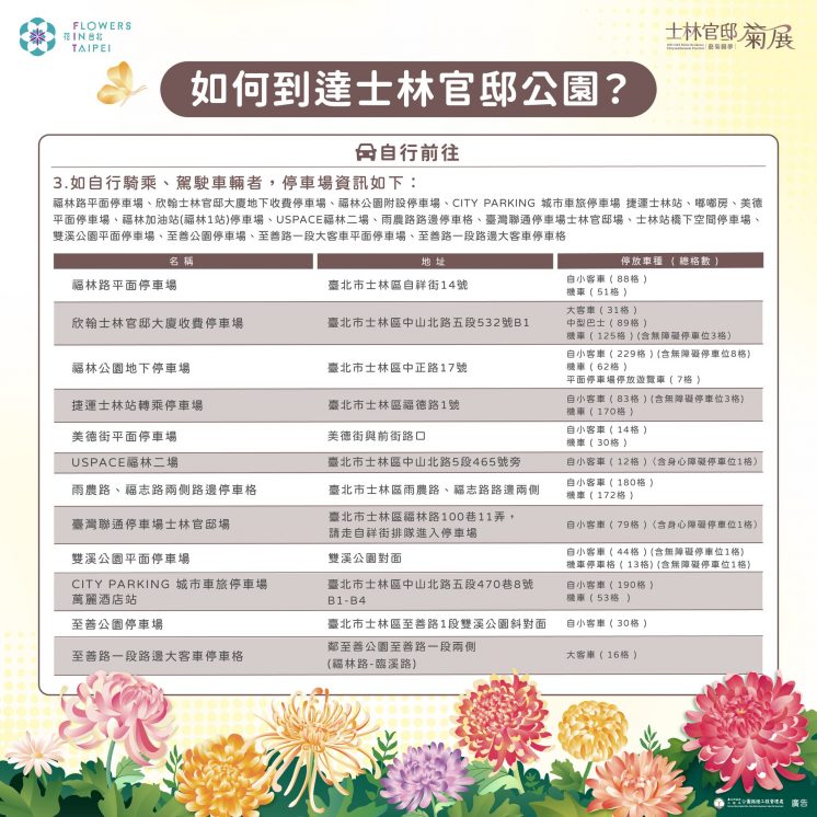 士林官邸停車場