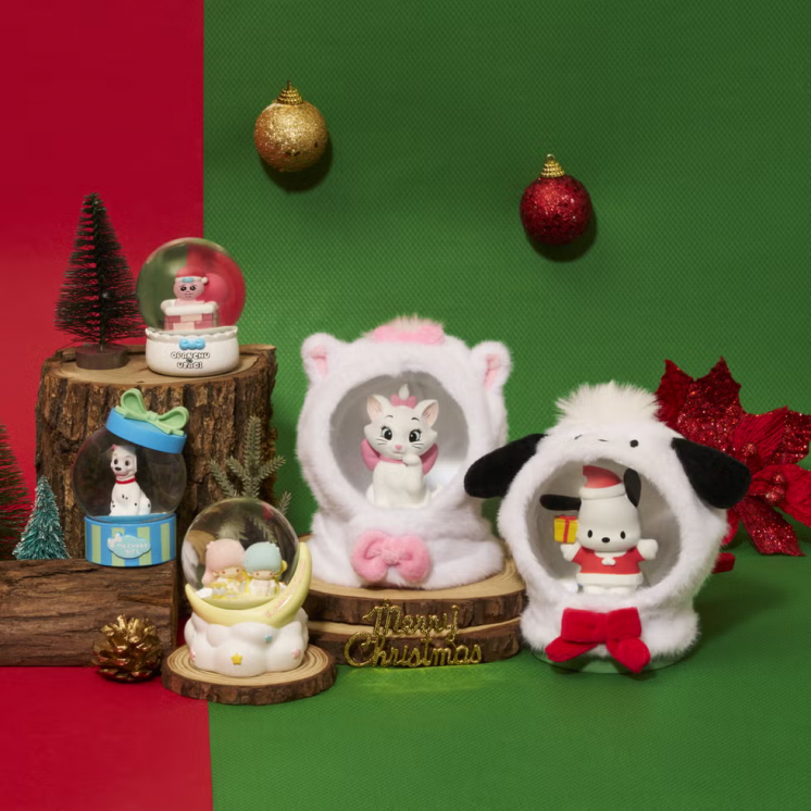 全家聖誕水晶球