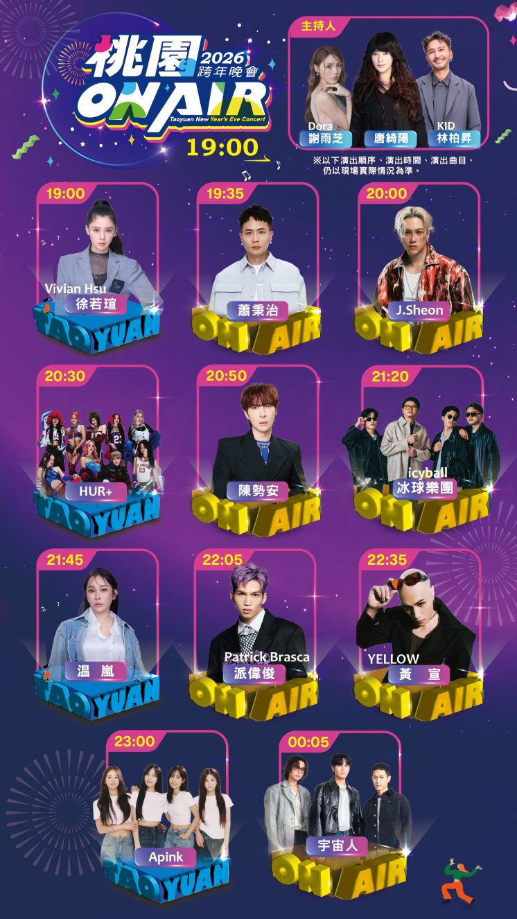 桃園跨年節目表
