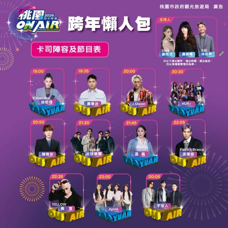 桃園跨年節目表
