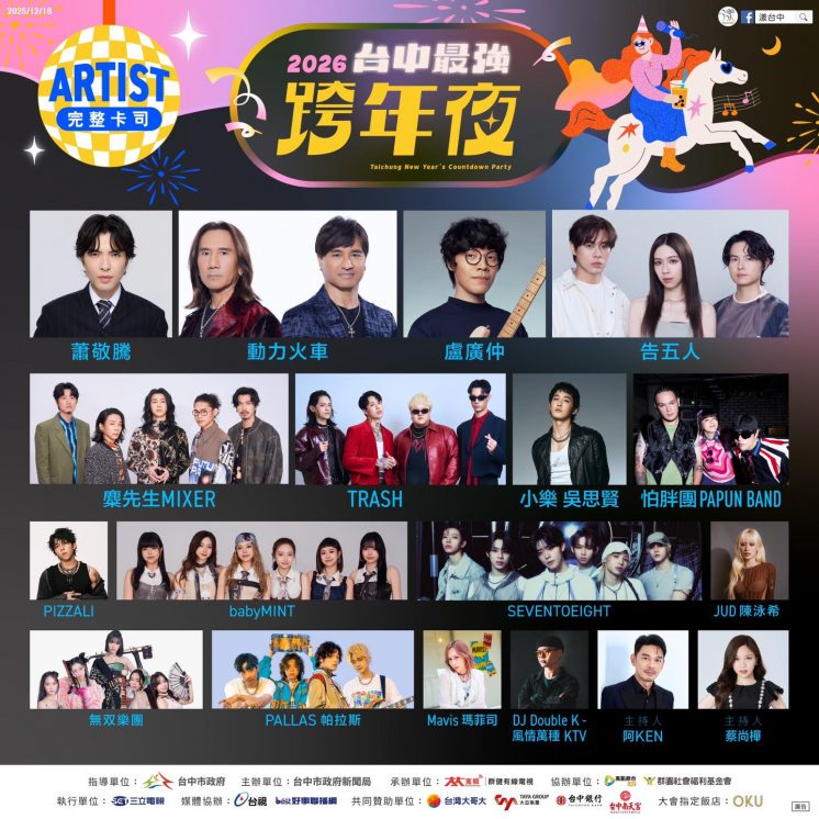2026台中跨年卡司