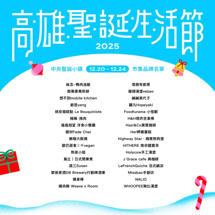 Merry買你的市集攤位名單