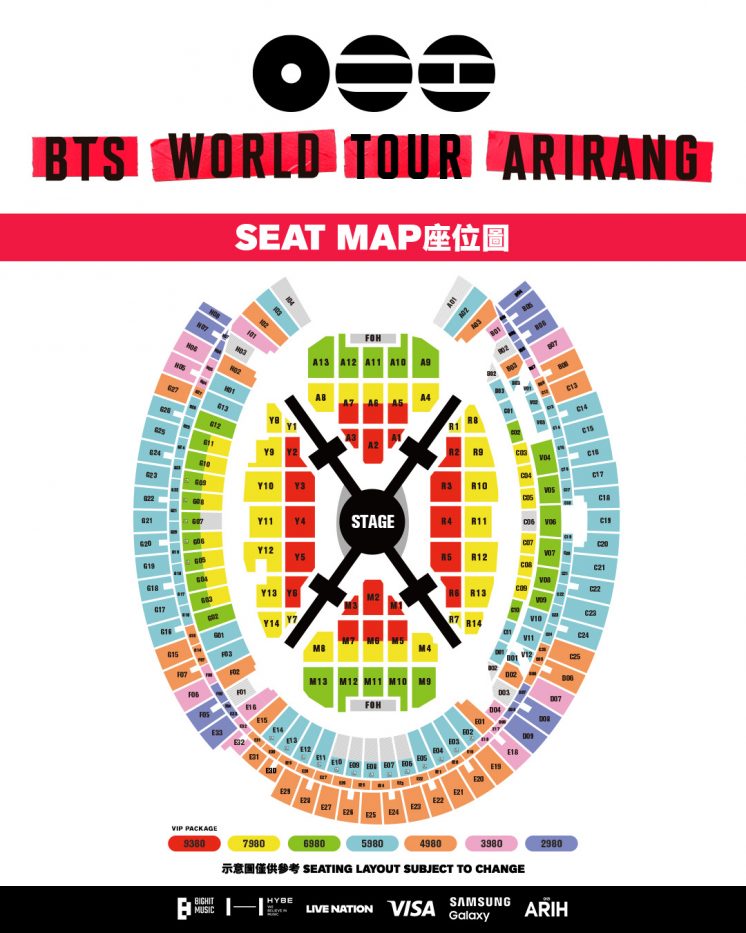 2026 BTS演唱會票價圖